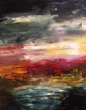 This original  oil painting on canvas Irish paintings Barley Cove