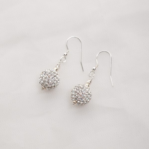 Crystal and Sterling silver earrings
