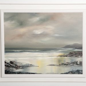 Grey Skies - Original Canvas Oil Painting