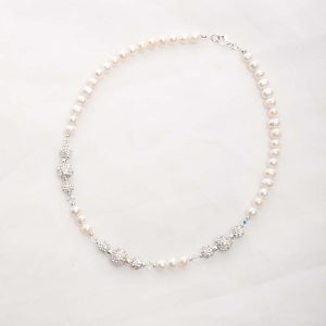 freshwater pearls with swarovski crystal rhinestones