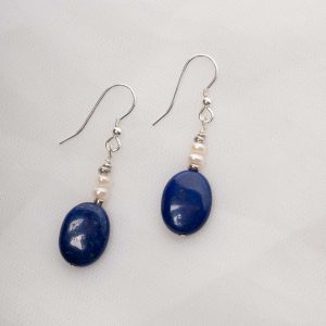 Azura - Lapis Lazuli Pearl Earrings