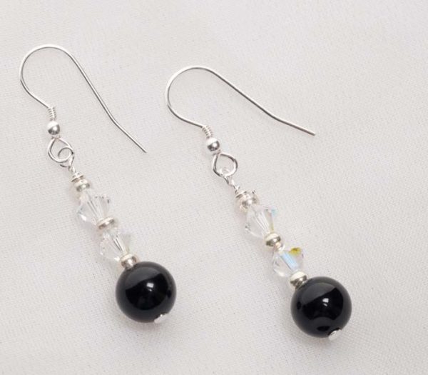 black onyx sterling silver