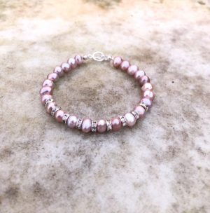 'Charlotte' -Pink Freshwater Pearl Bracelet