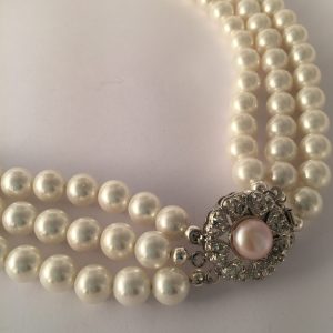 Glass pearl bracelet - Handmade in Ireland