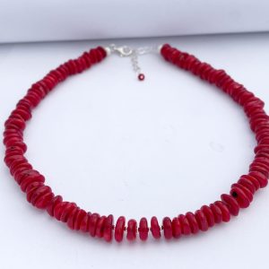 Coral and Sterling Silver