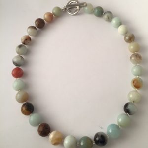 Natural Amazonite Irish Design Necklace