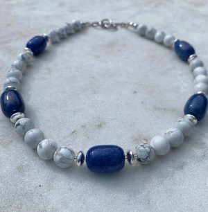 Blue Howlite Necklace