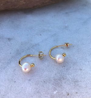 Gold and Pearl earrings