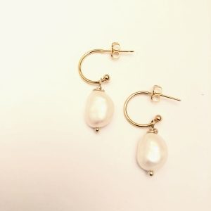 A Rolled Gold and Freshwater Pearl