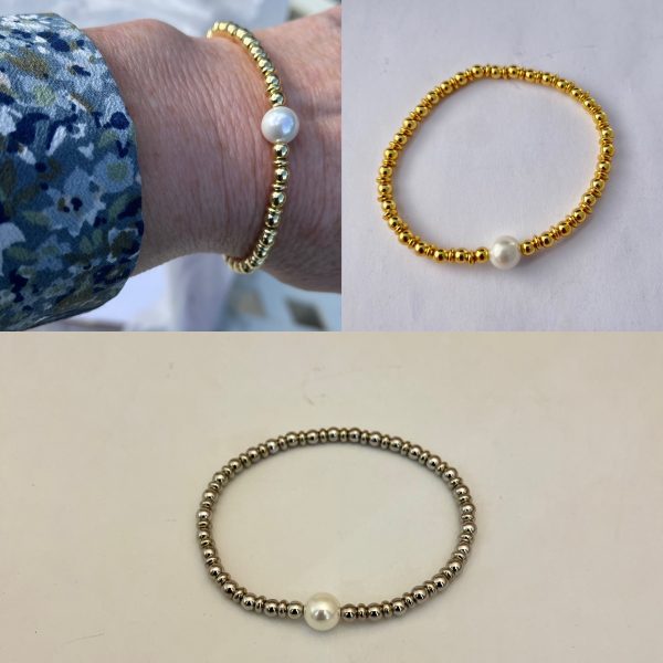 Gold Filled pearl Bracelet