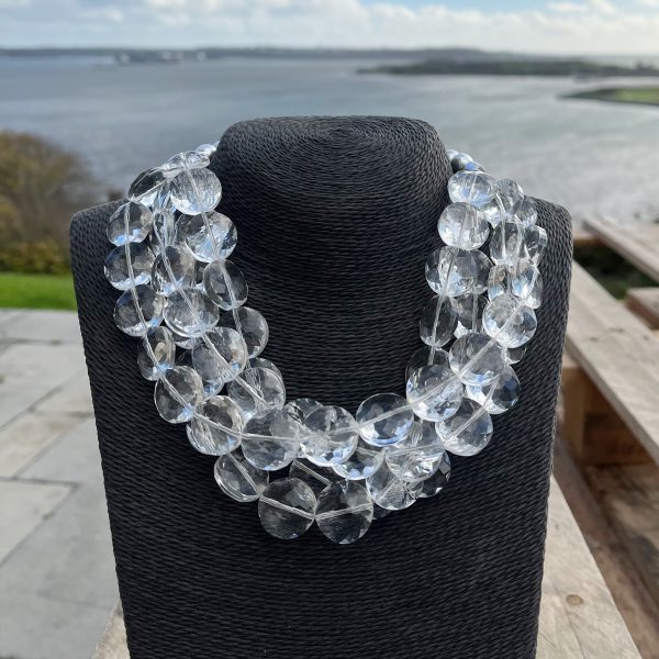 Dramatic Rock Crystal Chunky Necklace