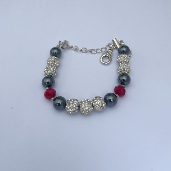 Crystal Bracelet with Hematite