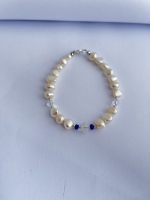 Real Pearls,Swarovski Crystal and Sterling Silver