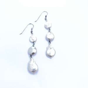 Cultured Pearls and Sterling Silver Hook Wire