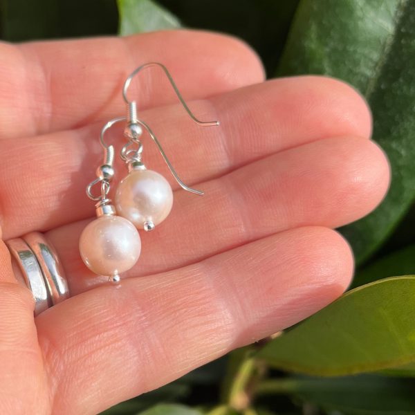 Real Pearls and Sterling Silver Earring Hook